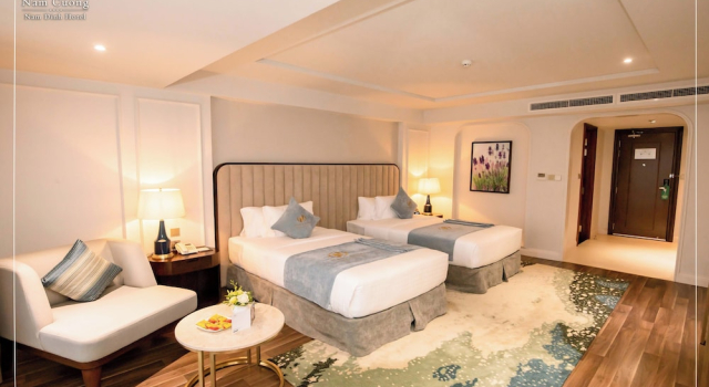 Двухместный номер Deluxe c 1 комнатой Nam Cuong Nam Dinh Hotel