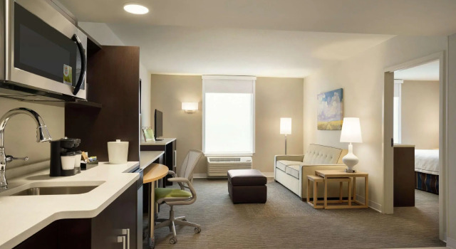 Двухместный люкс c 1 комнатой Home2 Suites By Hilton Leavenworth Downtown