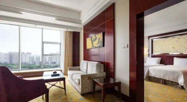 Двухместный люкс Deluxe с видом на сад Xiaogan Yuji Grand Hotel