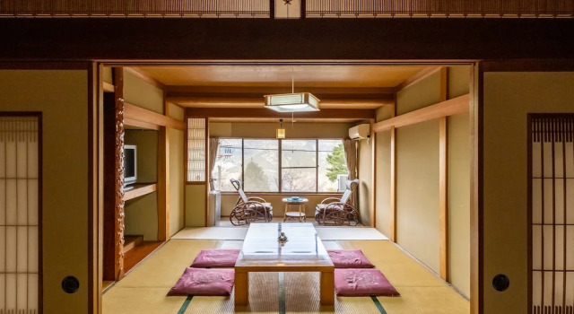 Номер Japanese-Style с красивым видом из окна Shirayunoyado Yamadaya Hakone Gora