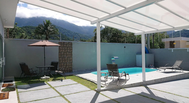 Linda Casa Com Piscina Churrasqueira Wifi Em Massaguaçu Caragua