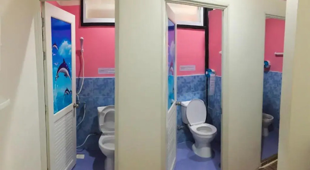 Кровать в общем номере Sangchan hostel