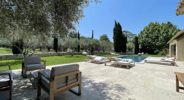 Двухместный номер Deluxe с видом на сад MAS MILLÉSIME - Chambre double - petit déjeuner - piscine - Mas du XVIIIème siècle proche Saint-Rémy-de-Provence