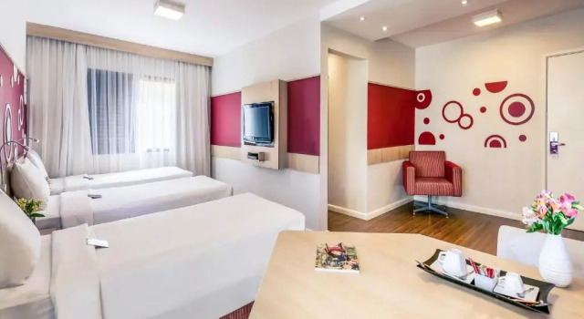 Трёхместный номер Standard Mercure Sao Paulo Alamedas