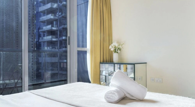 Апартаменты Luxury Contemporary One Bedroom with Full Marina View