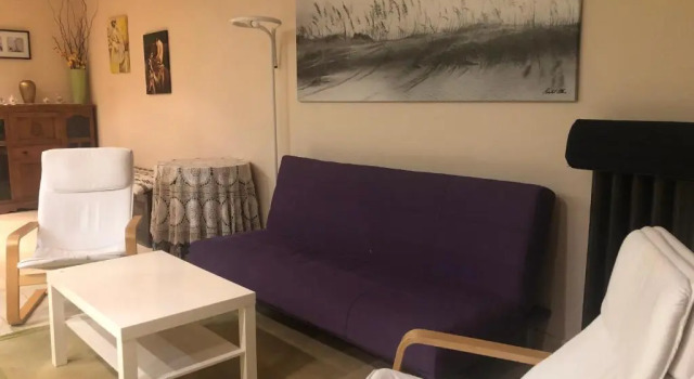 Apartamento con jardin
