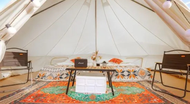 Тент с видом на закат Dunhuang Damo Naluwan Starry Sky Homestay