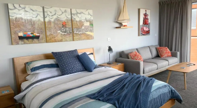 Студия с балконом и с видом на гавань Boat Harbour Jetty B&B