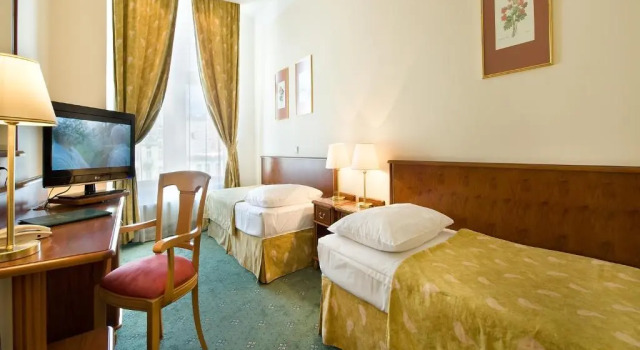 Standard Double room with a view of Wenceslas Square Hotel Rokoko