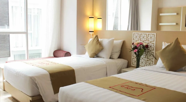 Номер Deluxe с красивым видом из окна The Alea Hotel Seminyak