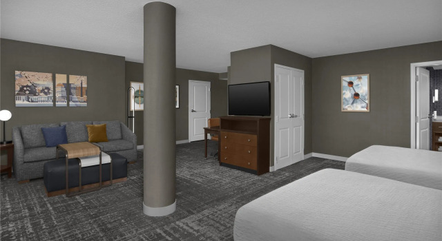 Студия Homewood Suites by Hilton Gaithersburg/Washington, DC North