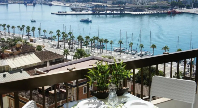 Номер Standard Пентхаус с видом на море MÁLAGA Si eS CaSuaL, Malagueta Penthouse