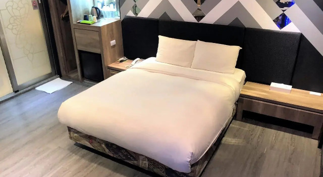 Кровать в общем номере Guest Motel-Zhubei