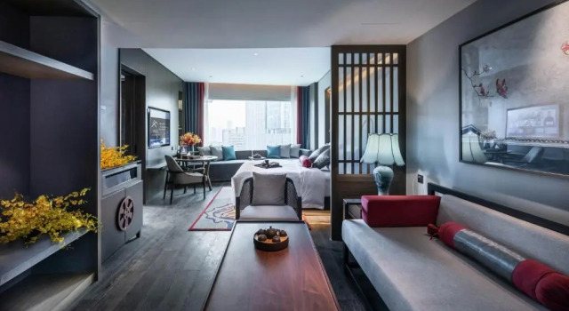 Двухместный номер Deluxe с видом на залив Elegant Hotel Guangzhou Zhujiang New Town Canton Tower