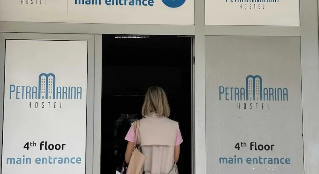 Кровать в общем номере Hostel Petra Marina