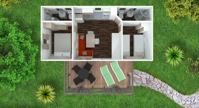 Номер Standard с 2 комнатами Aminess Planet Camping Maravea Holiday Homes
