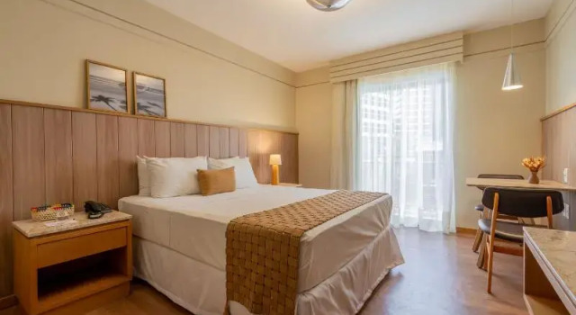 Одноместный номер Standard с балконом и с видом на бассейн Afago Mareiro Hotel