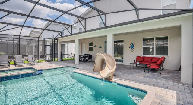 Коттедж Magical Family Home 8min-disneyworld Pool Spa Sleeps 22 Stl103
