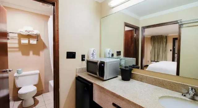 Двухместный номер Standard с балконом и с видом на бассейн OYO Pinewood Inn & Suites Silsbee