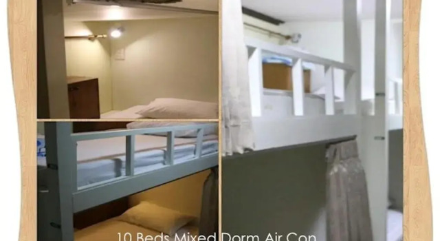 Кровать в общем номере City Capsule Hostel