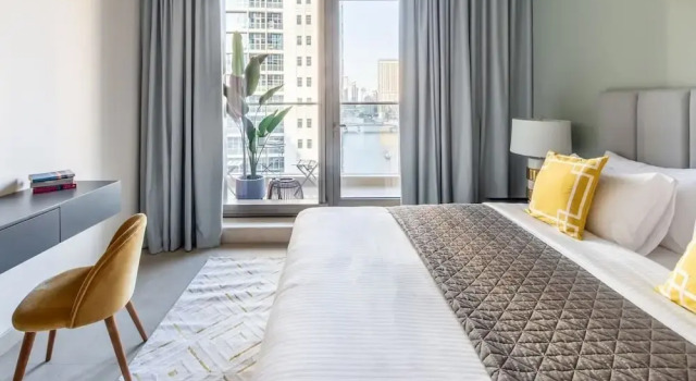 Modern & Classy 1BR Overlooking Marina!, Забронировать Апартаменты/квартира Апартаменты Эмирата Дубая, рядом с Dubai Marina Yacht Club, Апартаменты/квартира