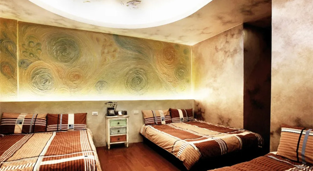Standardní Rodinný pokoj 3D Sunflower Embossed B&B