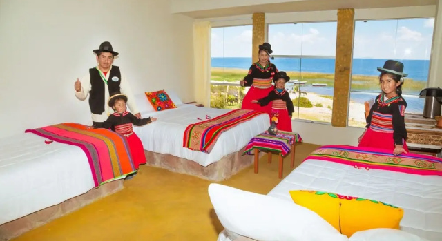 Семейный номер Standard с 2 комнатами с видом на озеро titicaca lodge - LUQUINA