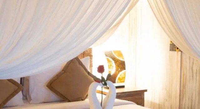 Deluxe Doppel Zimmer mit Balkon und mit Blick Uma Sebatu Villa