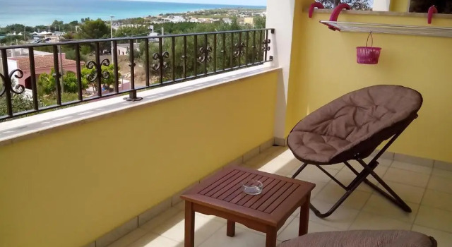 Standard Double room with balcony and with sea view B&B Lu Cantoru