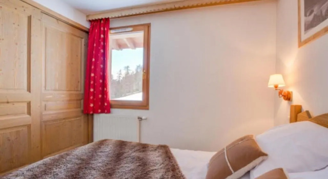 Кровать в общем номере с 6 комнатами Résidence Le Sun Valley