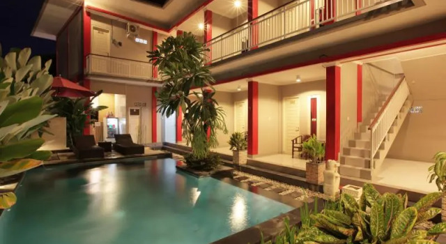Двухместный номер Standard с балконом и с красивым видом из окна Angkul Angkul Beach Inn Kuta