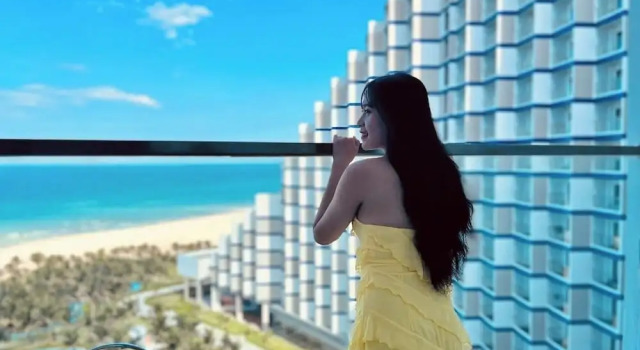 Номер Deluxe рядом с пляжем Sunshine Cam Ranh See View