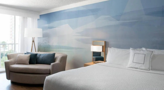 Номер Standard с видом на гавань Courtyard by Marriott Long Beach Downtown