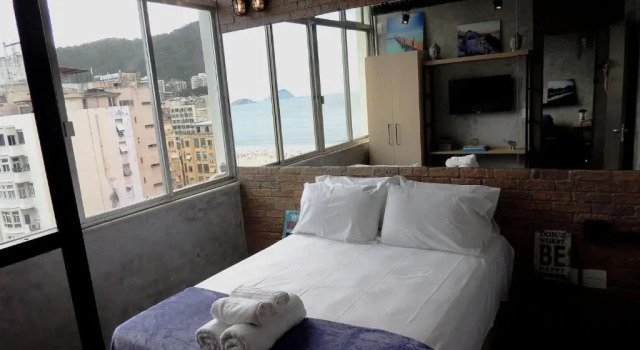 Апартаменты с видом на море Loft Praia de Copacabana