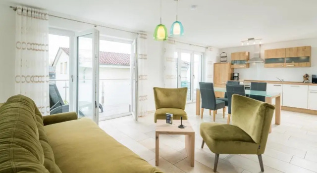 Апартаменты с балконом Apartmenthaus Aulendorf