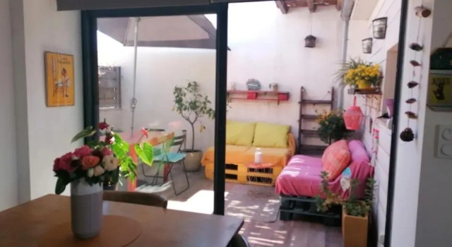 Kulübe Maison de caractere frontignan proche mer