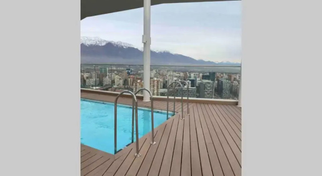 Студия Apartment Increíble En El Piso 38, Las Condes, Al Lado Del Distrito De Lujo, Parques.