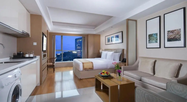 Двухместная студия Pan Pacific Serviced Suites Ningbo