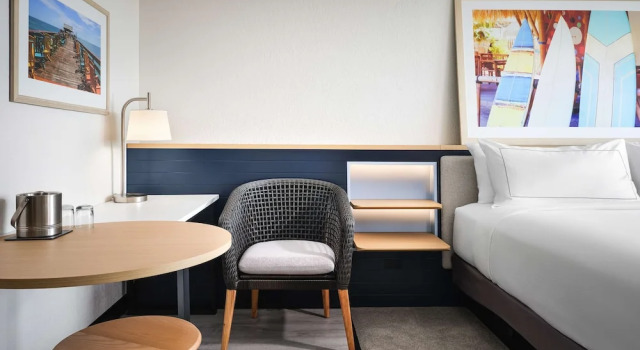 Двухместный номер с балконом и с частичным видом на океан Hilton Garden Inn Cocoa Beach Oceanfront