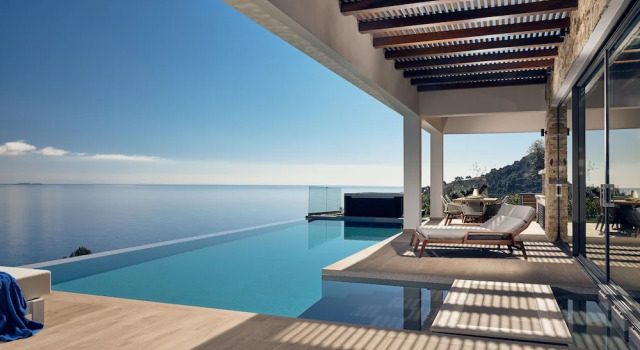 Вилла Luxury с 4 комнатами с видом на море Alkyonides Villas