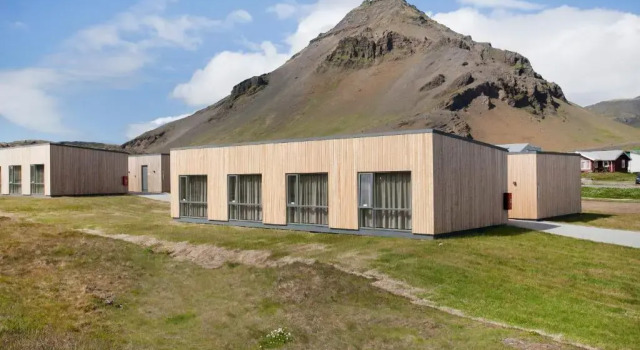 Standaard Tweepersoonskamer uitzicht op zee Arnarstapi Hotel