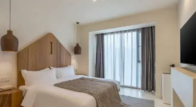 Семейный люкс с видом на горы Liyang Nanshan Bamboo Sea Dreamland Art Hot Spring B&B