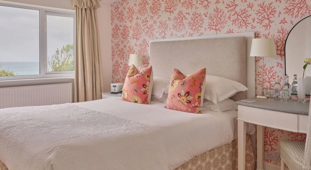 Klassisk  værelse med havudsigt Boskerris Hotel