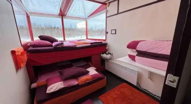 Четырёхместный семейный номер Standard Lake Inari Mobile Cabins