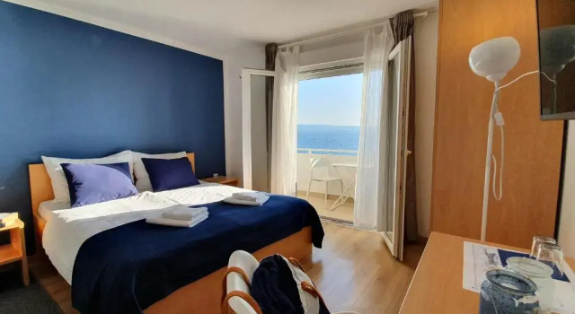 Standardowy dwuosobowy pokój z widokiem na morze Beach Rooms Split