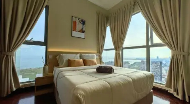 Семейный люкс Premium с видом на море Attic Home Melaka Silverscape Residence & Jonker