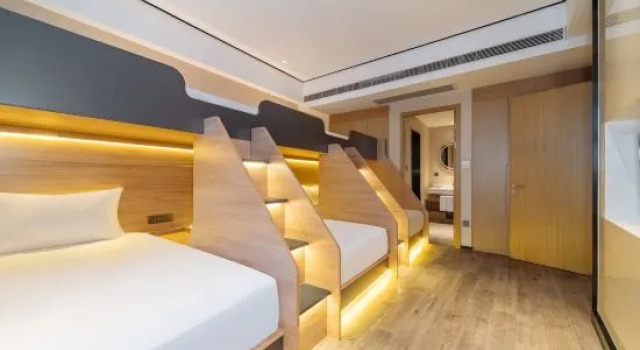 Кровать в общем номере i Electronic Sports Hotel (Xixi Incity, Zhejiang University of Technology, Hangzhou)