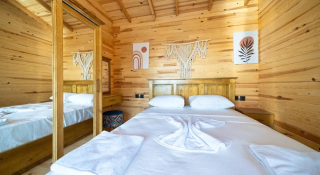 Honeymoon Bungalow With Private Pool and Sea View, Rezervovat Hotel Hotely v Mugla s parkováním, Parkování