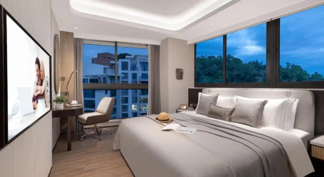 Номер Premier с 2 комнатами с видом на море Ascott Dadonghai Bay Sanya