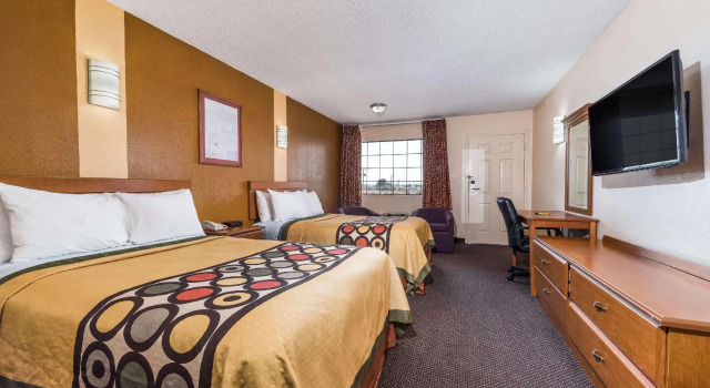 Четырёхместный номер Standard Super 8 by Wyndham Waco/Mall area TX